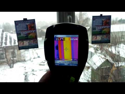 Видео: Пленка для утепления окон при -10 ТЕПЛОВИЗИОННЫЙ АНАЛИЗ