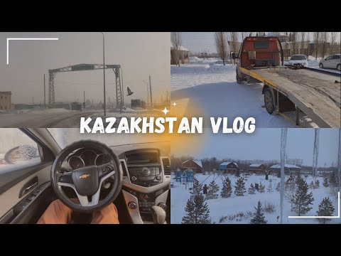Видео: Через Уштобе (быв. Совхоз имени Энгельса) на ЭВАКУАТОРЕ