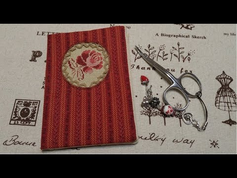 Видео: Прикладная вышивка: Обложка на паспорт. МК.