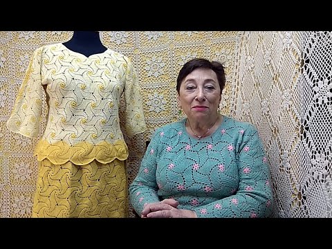 Видео: Платье "Бугенвиллия". Мастер-класс по вязанию крючком от О. С. Литвиной.