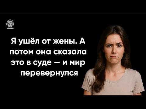 Видео: Я ушёл от жены. А потом она сказала это в суде — и мир перевернулся
