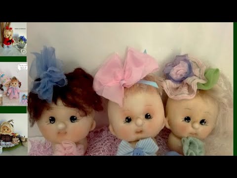 Видео: Кукла из капрона.Сделать голову куклы из колготок в чулочной технике... Cabeza estilo soft