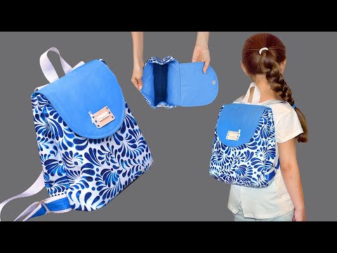 Видео: Как легко сшить небольшой рюкзак — подробный мастер-класс! Miarti 🧵✂️