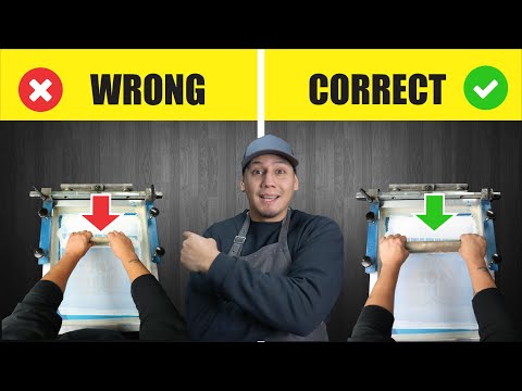 Видео: Правильный способ трафаретной печати на футболках | Полное руководство