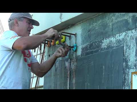 Видео: Заделка арматуры , шпилек  в бетонную стену. Альтернатива химическим анкерам.
