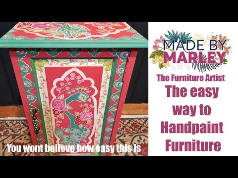 Видео: простой способ покрасить мебель вручную