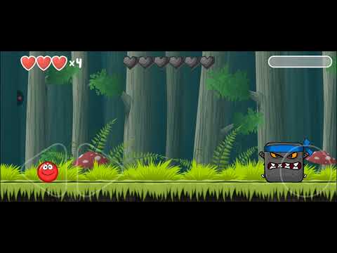 Видео: Убил боса в дремучем лесу в игре Red   Ball 4