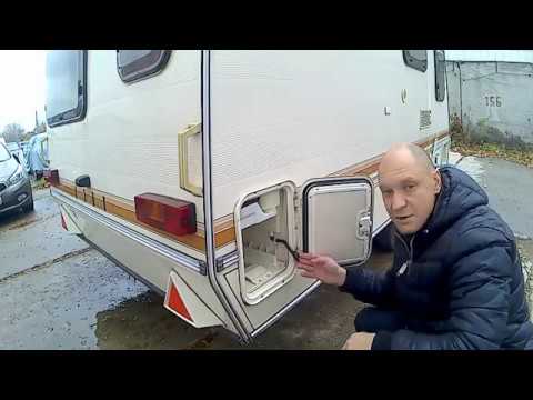 Видео: Обзор прицепа дачи, прицепа каравана ELDDIS WISP 400/4