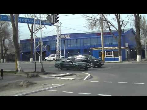 Видео: Тараз (Джамбул) По Сухэ Батора (Колхозной) до нового обласного роддома на Крупской