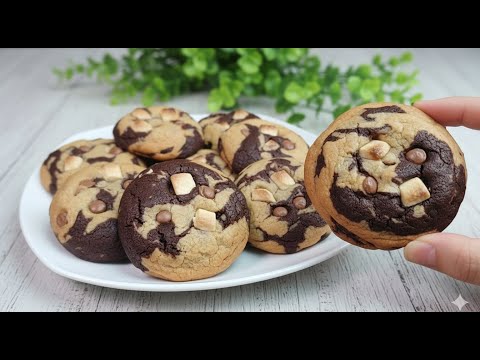 Видео: Bestseller Viral Marble Сhewy Cookies Recipe 🍪✨Easy and quick!