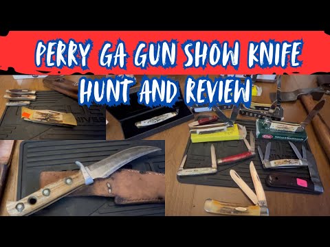Видео: Обзор и охота на ножи с выставки Perry Ga Gun Show