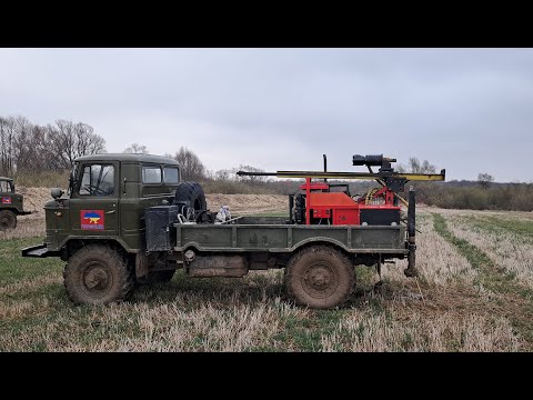Видео: Станок для буріння шнеками Storm D30C2200AH ГАЗ66