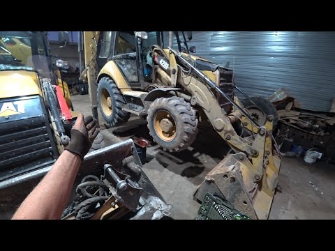 Видео: ТО 18000 часов Cat 428 ep45
