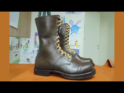 Видео: Making Corcoran Military Jump boots - Пошив американских прыжковых ботинок