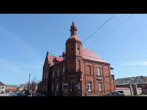 Видео: Озёрск Площадь Победы и куда смотрит Ленин. Калининградская обл. - 20 апреля 2018