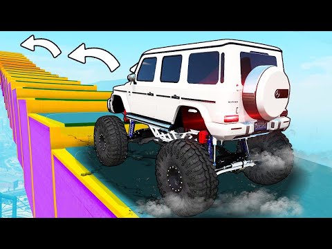 Видео: КАК ДАЛЕКО СМОЖЕТ ЧИТ МОНСТР ТРАК ЗАБРАТЬСЯ ПО СТУПЕНЬКАМ ЛЕСТНИЦЫ? ЭКСПЕРИМЕНТЫ ГТА 5!