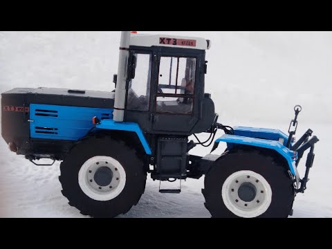 Видео: САМОДЕЛЬНАЯ МОДЕЛЬ ТРАКТОРА ХТЗ-17221