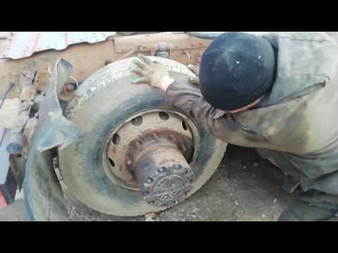 Видео: МАЗ! Ступица потекла