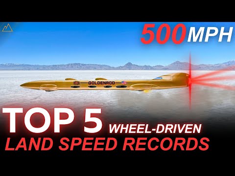 Видео: Пять САМЫХ БЫСТРЫХ рекордов скорости на суше среди колесных транспортных средств!