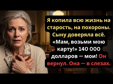 Видео: Мой сын сказал: «Милая, возьми мамину карту, там 140 000 долларов». Но он не знал…