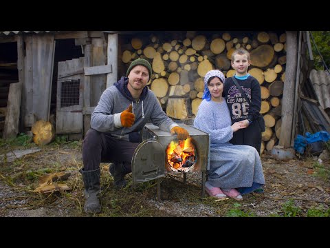 Видео: Сделал печь для сестры — пусть в доме будет тепло!