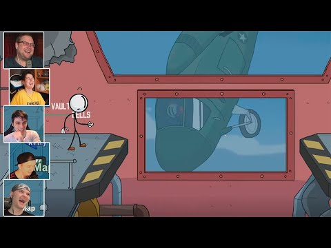 Видео: Реакция Летсплейщиков на План Чарли в Henry Stickmin Collection