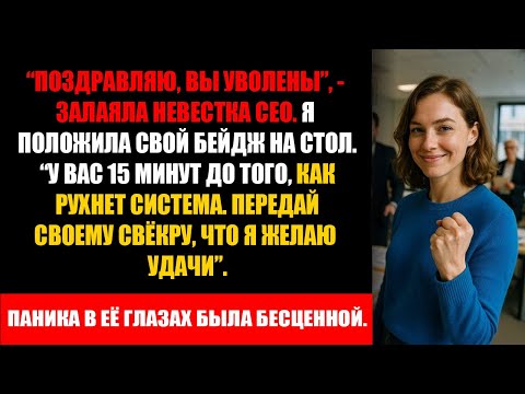 Видео: Она уволила меня, чтобы казаться умной. Теперь я свидетель против её мужа - CEO.