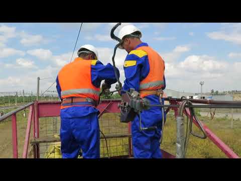 Видео: Схема последовательного технологического процесса замены стыкового зажима контактного провода
