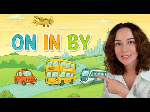 Видео: Предлоги ON, IN, BY с транспортом