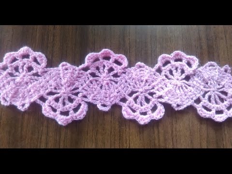 Видео: Ленточное кружево крючком. Урок 5
