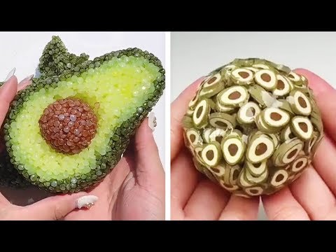 Видео: Самое удовлетворяющее видео слизи ASMR | Релаксирующая странно удовлетворяющая слизь 2019 | 344