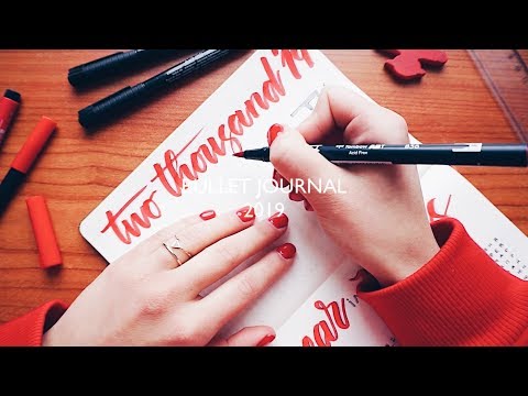 Видео: BULLET JOURNAL 2019 январь/февраль