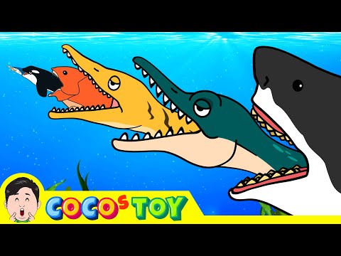 Видео: Большие рыбы едят маленьких рыб｜морские животные для детей｜CoCosToy