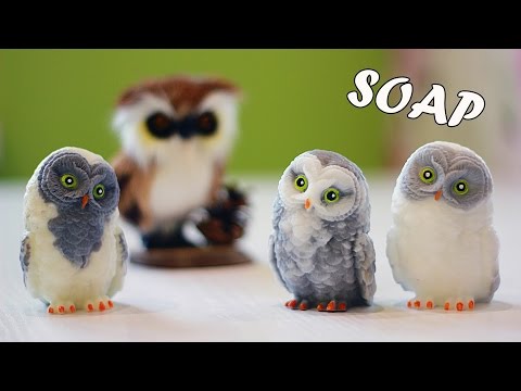 Видео: Новогоднее мыло Сова 3D ❄ Мастер-класс ❄ Рисуем красивые глаза ❄ Soap making