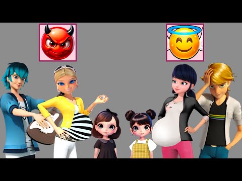 Видео: Эпичное сияние! 😇 Леди Баг и Адриан в образах ангелов | Хлоя и Лука в образах демонов 😈