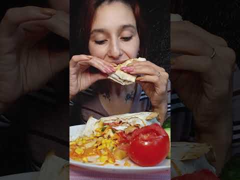 Видео: МУКБАНГ📍ШАУРМА ДОМАШНЯЯ📍ОВОЩИ 📍