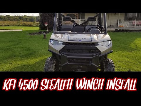 Видео: Установка лебедки Stealth на Polaris Ranger 1000 XP KFI 4500 2018 года
