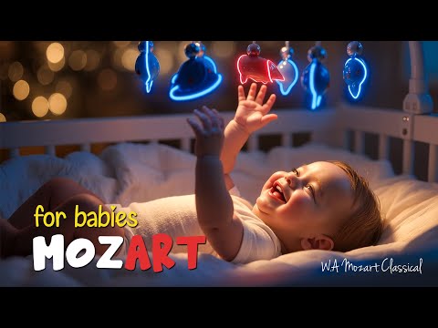 Видео: Эффект Моцарта для младенцев в диапазоне 432 Гц для развития рефлексов, творческих способностей и ра