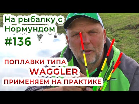 Видео: Поплавки типа WAGGLER - применяем на практике! / На рыбалку с Нормундом #136