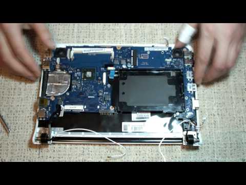 Видео: Как разобрать нетбук SAMSUNG NC110P (disassemble SAMSUNG NC110P)