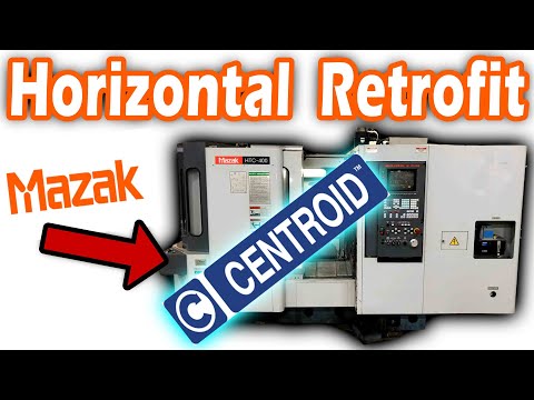 Видео: Модернизация горизонтального станка с ЧПУ Mazak + центроид.