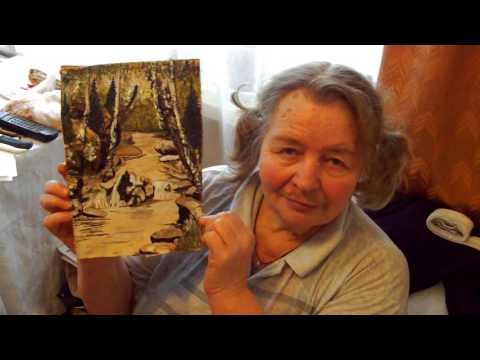 Видео: Картины на бересте