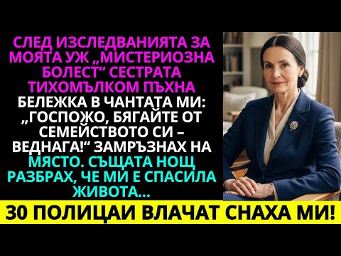 Видео: След изследванията за „мистериозната болест“ сестрата пъхна бележка в чантата ми: „Госпожо…“