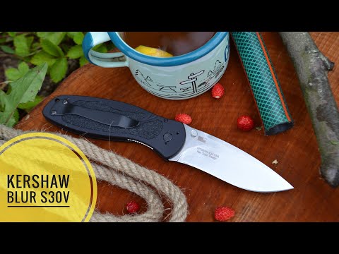 Видео: Kershaw Blur S30V сравнительный тест / test