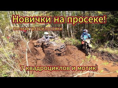 Видео: Гряземес на квадроциклах Aodes 1000, Yamaha Grizzly и мотоцикле в Кирове!