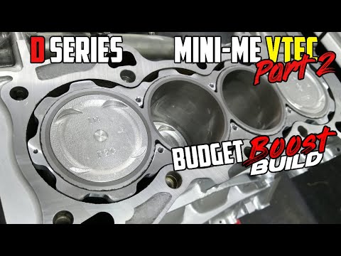 Видео: Сборка двигателя Honda VTEC — D15/D16 Mini-Me — Часть 2