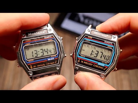 Видео: Часы Montana - живая легенда из 80х и их 16 мелодий (или 8...) | Обзор 2х моделей часов Монтана