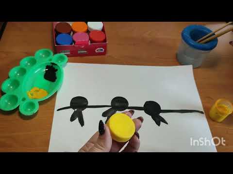 Видео: "ластівки " малювання молодша група