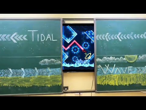 Видео: Выполнение «Приливной волны» на уроке (мемы Geometry Dash)