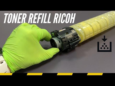 Видео: Заправка тонера для принтера Ricoh MPC 3003 3503 4503 5503